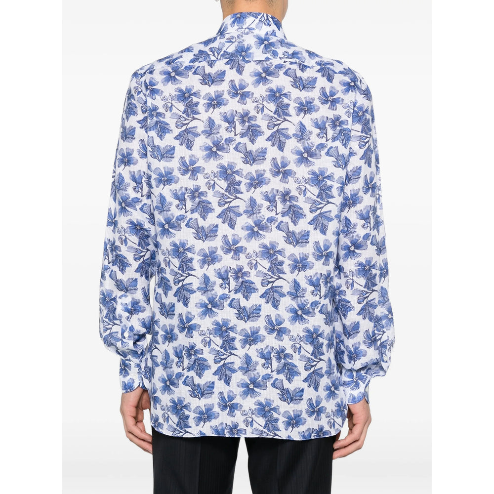 Isaia Camicie - Bianco, Blu | a3410a2c4b7d2b72f598ecc1453c73b2f398726d
