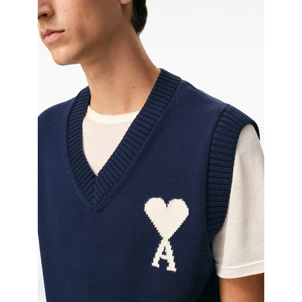 Ami Paris Maglioni - Blu | beebb1719d5990ec827f9f54035fc467fb852596