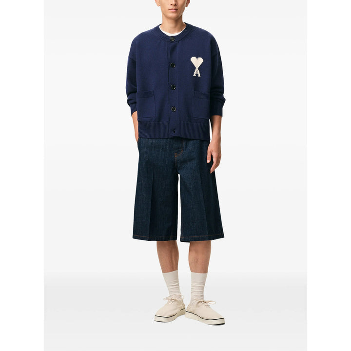 Ami Paris Maglioni - Blu, Bianco | 721277f0692459354e5db82ce65e5169040c498d