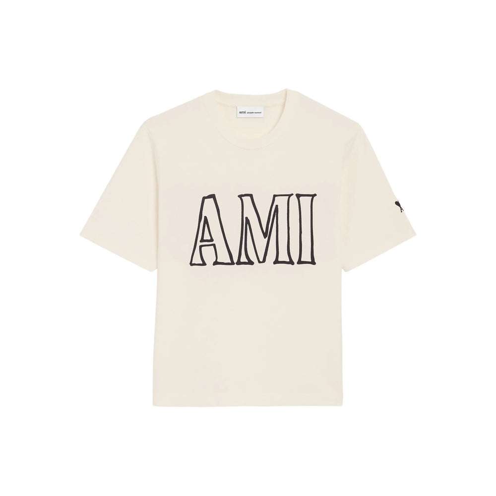 Ami Paris T Shirt - Neutro | 7fc9633ace37a6933335766abddfab954889bafa