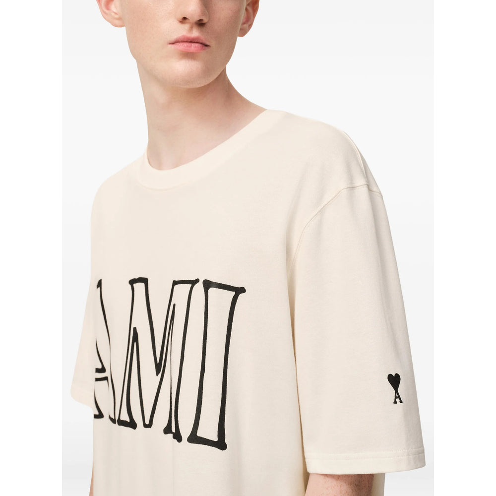 Ami Paris T Shirt - Neutro | 7e6835ae7e6fa301e4e5b85c8934f908a300bb33