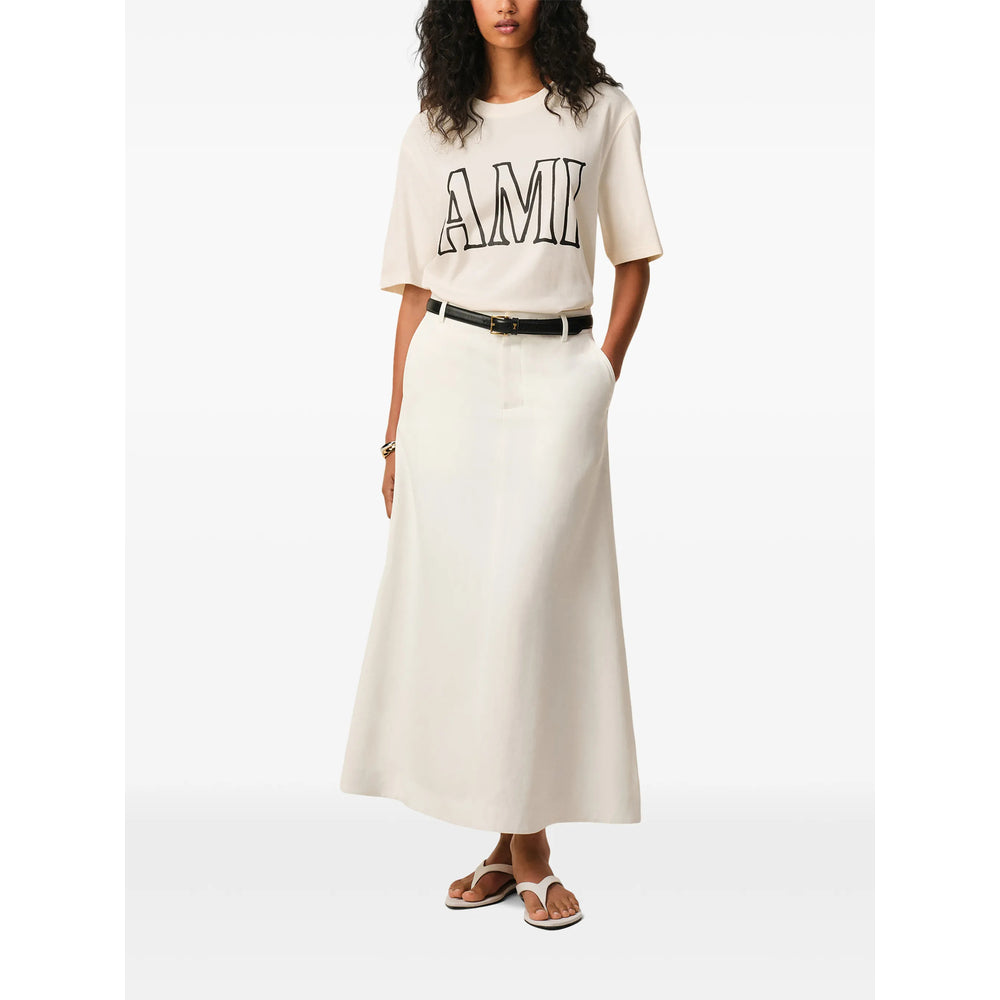 Ami Paris T Shirt - Neutro | f9607fdfa4bff1a3055af2c393a59a262b831f82