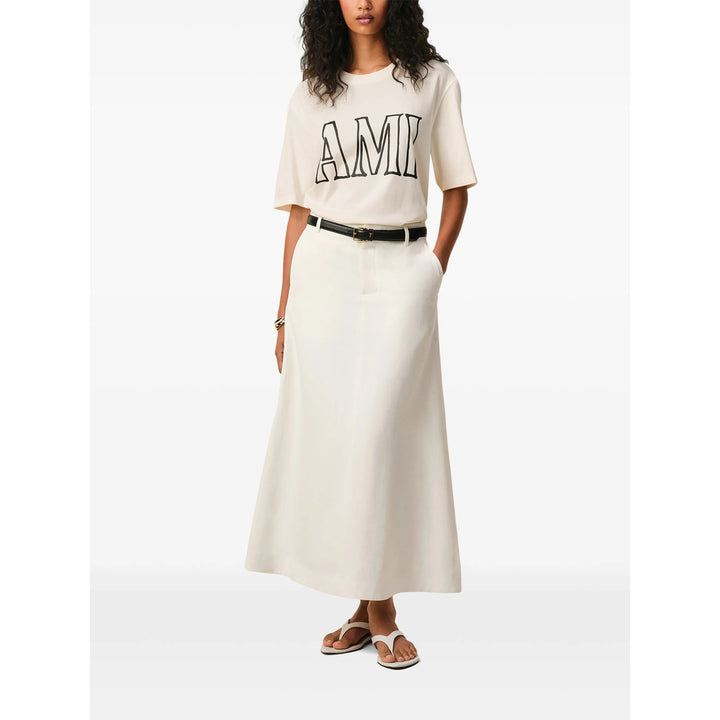 Ami Paris T Shirt - Neutro | f9607fdfa4bff1a3055af2c393a59a262b831f82