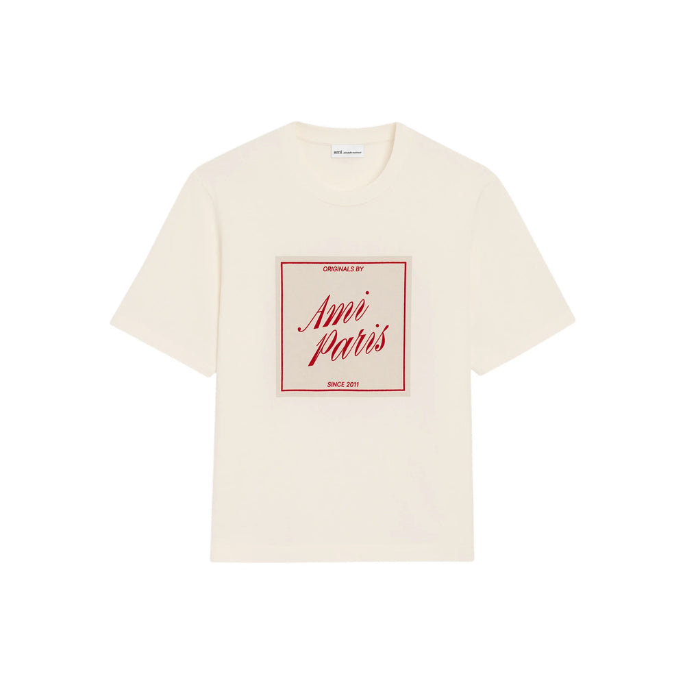 Ami Paris T Shirt - Neutro | f6df14d05977f1d0436700270efbefeac0dadd8f