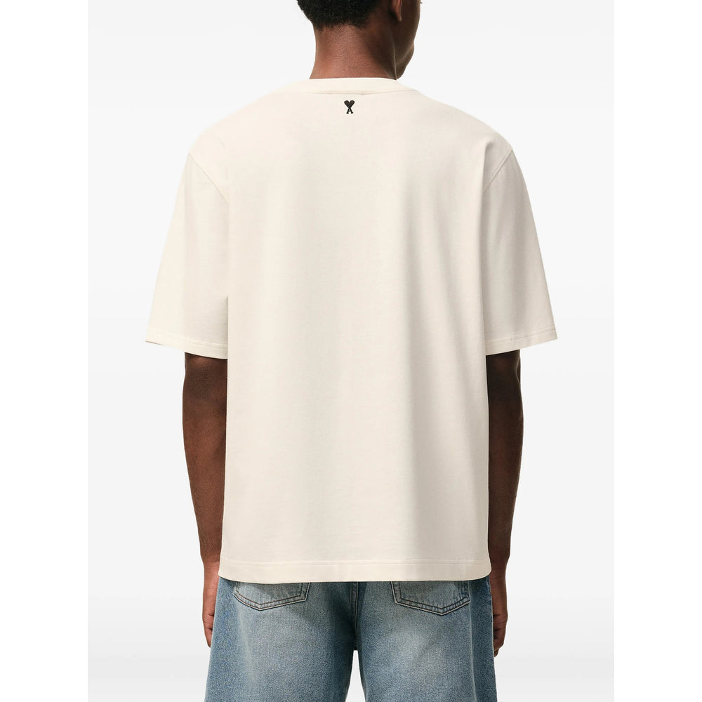Ami Paris T Shirt - Neutro | 5347f1ccfd3683cf784af640e35a3cfa1a5498c1