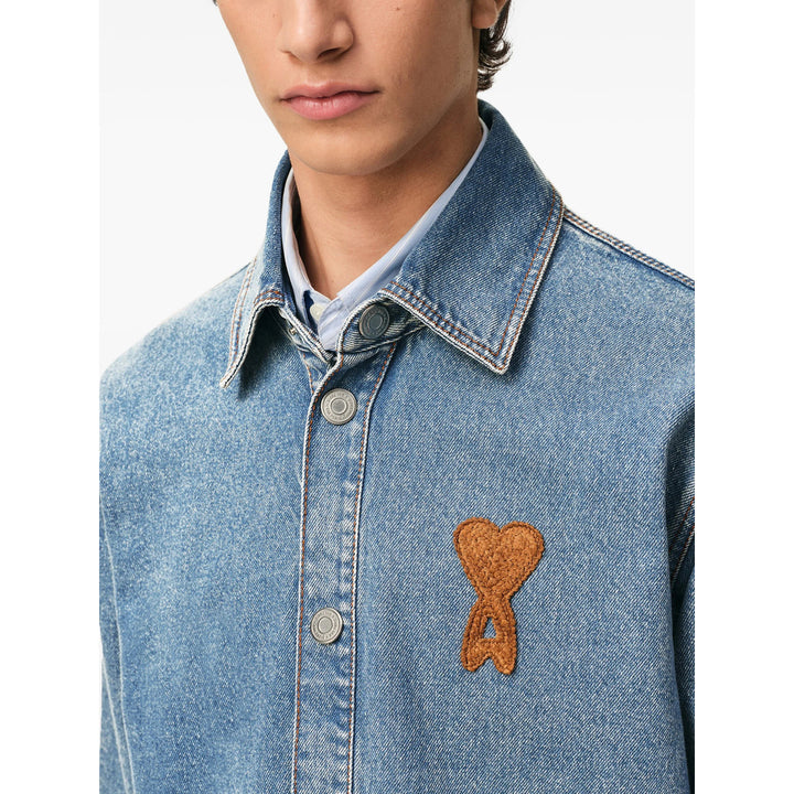 Ami Paris Outerwears - Blu | 2f2f6b137e2ec3d53e05da4dd1e5c3272e56a3de