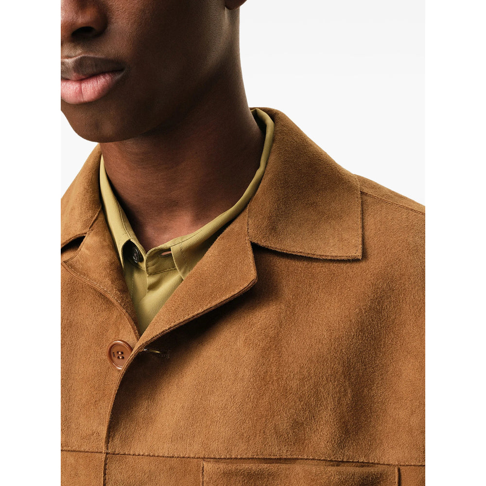 Ami Paris Leather Shirts - Marrone | bdee2d51e47c05a392f998ae52b8cab230653275