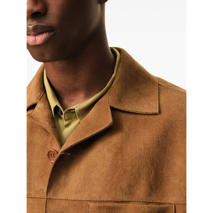Ami Paris Leather Shirts - Marrone | bdee2d51e47c05a392f998ae52b8cab230653275
