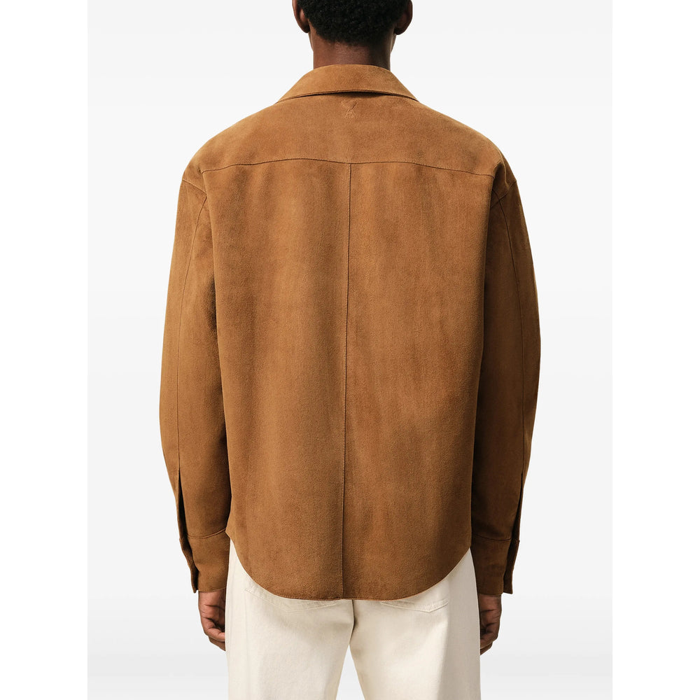 Ami Paris Leather Shirts - Marrone | 99c76d45d705261c9ff4a1b8448a10bd7e855c4f