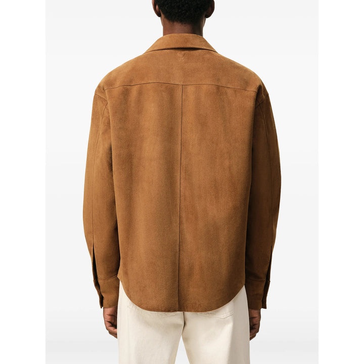 Ami Paris Leather Shirts - Marrone | 99c76d45d705261c9ff4a1b8448a10bd7e855c4f