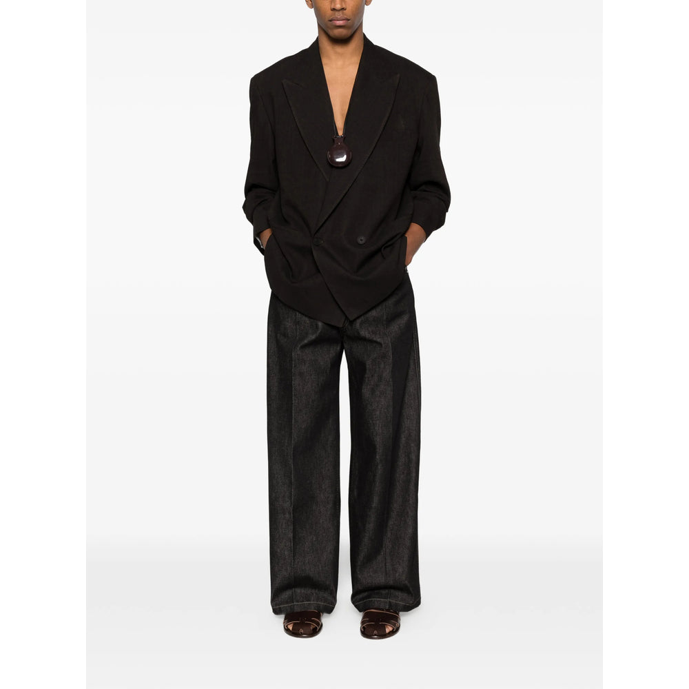 Lemaire Pantaloni - Nero | d759550a36cabe490cc335314fcb4fcf2d5986d1