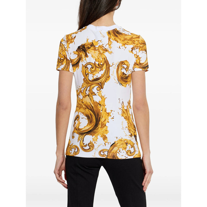 Versace Jeans Couture T Shirt - Giallo, Bianco | 3d1c718acf5c822cc9d57be880366becdd54c700