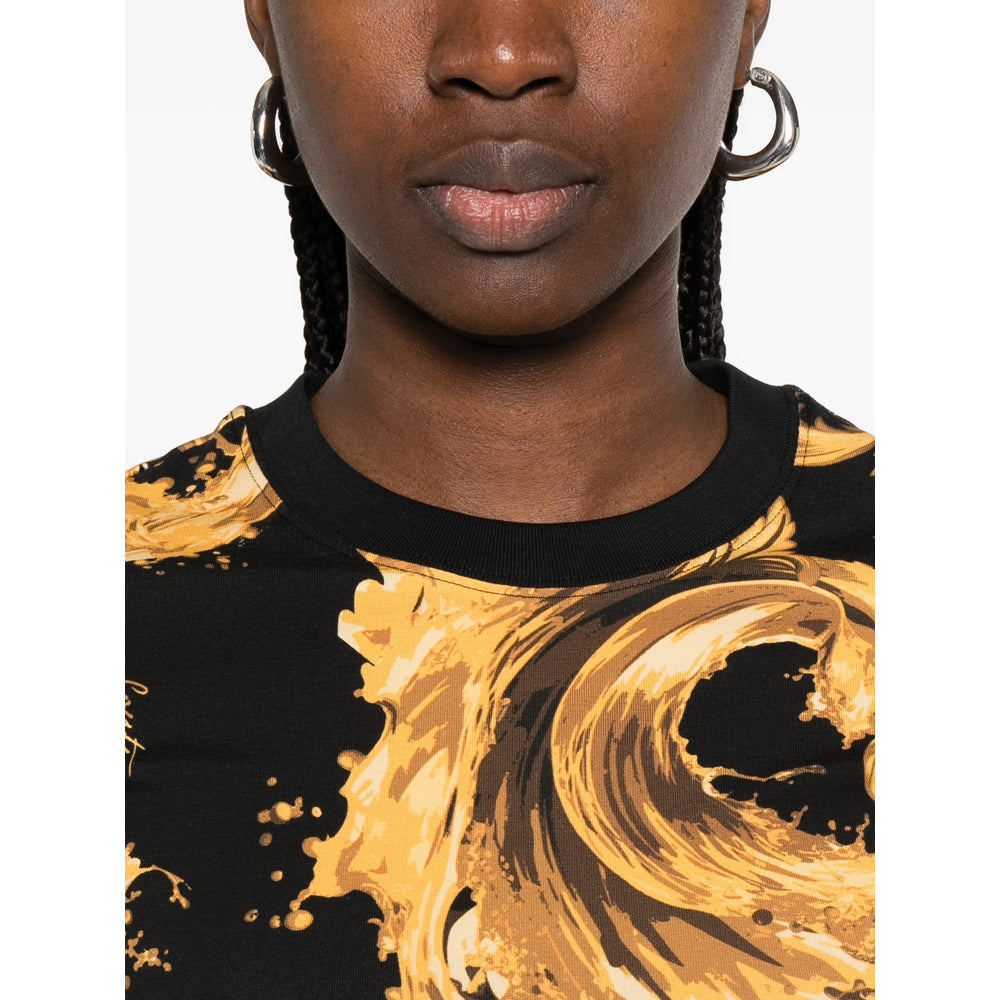 Versace Jeans Couture T Shirt - Nero, Oro | 7444a2a7367bc0dd6aa198fe931dd422d669e92b