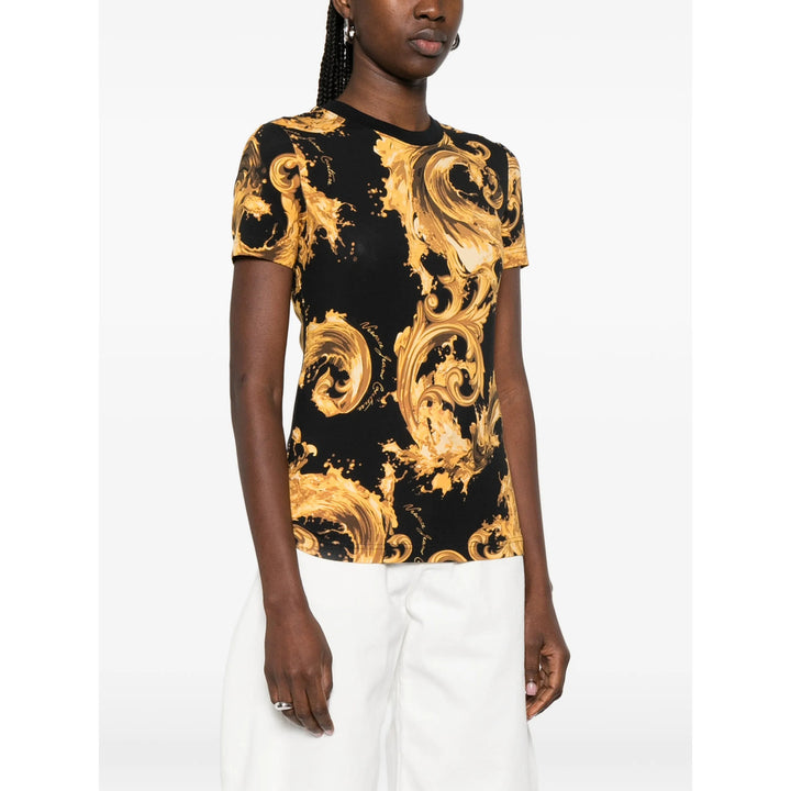Versace Jeans Couture T Shirt - Nero, Oro | 211de69348182e9217d7e10f696381f056b20a33