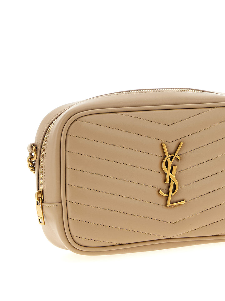 Saint Laurent Mini Lou Borse a Tracolla - Beige | a75f2a3142053d0af88cda4b5c3adddcfff08572