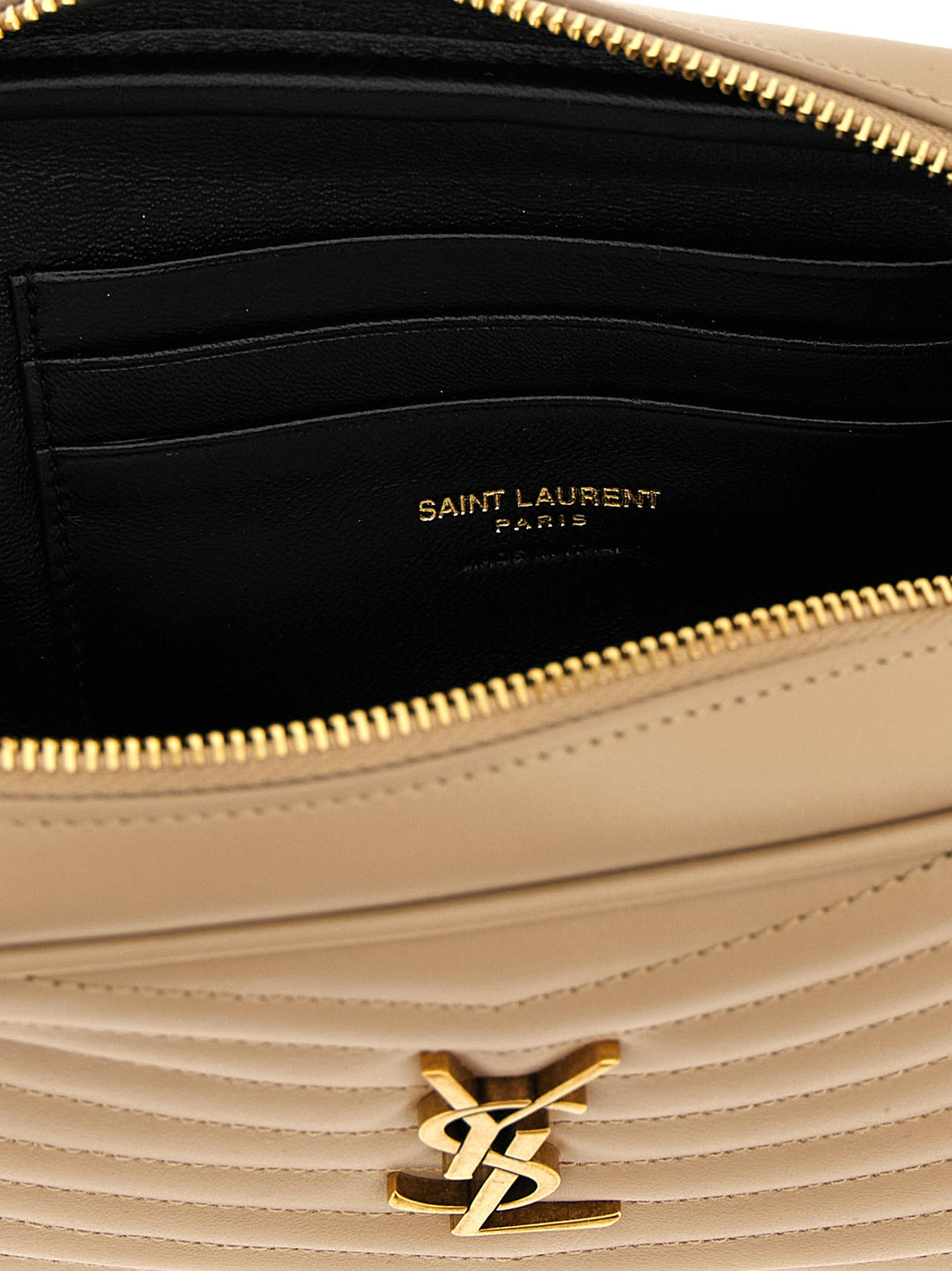 Saint Laurent Mini Lou Borse a Tracolla - Beige | 95331fe7a67c07da89027108c558ed2b46f03475