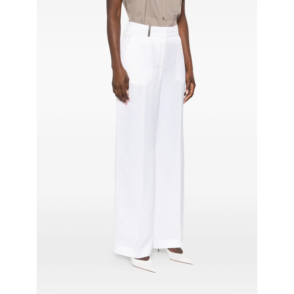 Peserico Pantaloni - Bianco | d21556a8e00db724ae85d7c83619e7825bc56edc