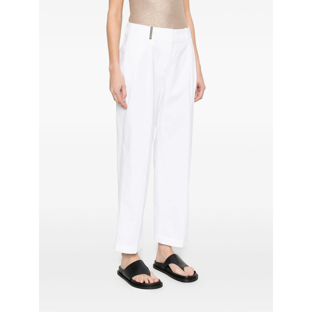 Peserico Pantaloni - Bianco | 4338e09312372c25d718a7878595c67e1f2fb36c