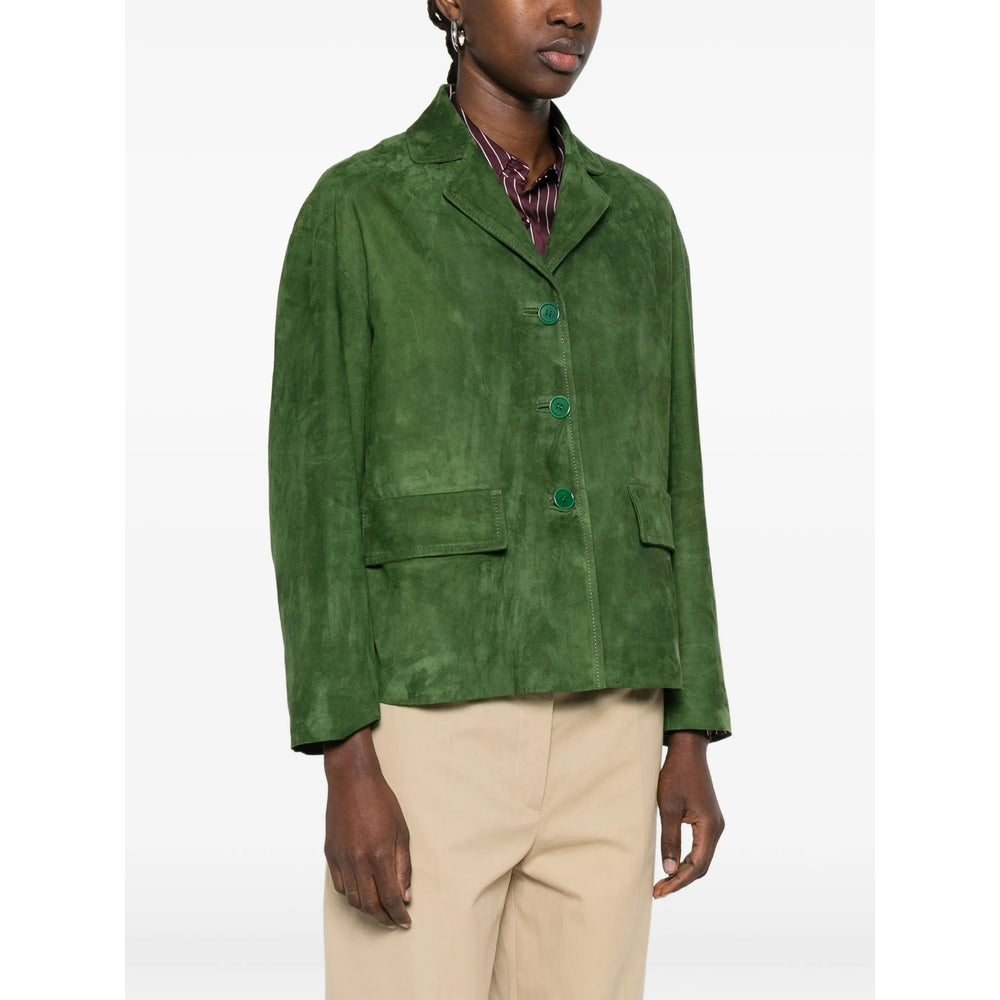 Salvatore Santoro Leather Outerwears - Verde | df840a98366cf29a5e9628b2836677f7699d7545
