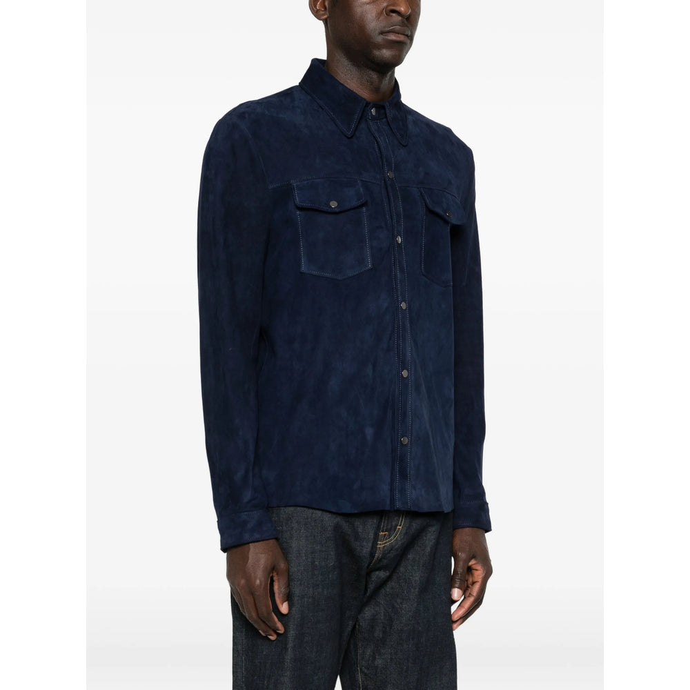 Salvatore Santoro Leather Outerwears - Blu | 388635b43c549d8c9ca5c8391c4e859cdf826966