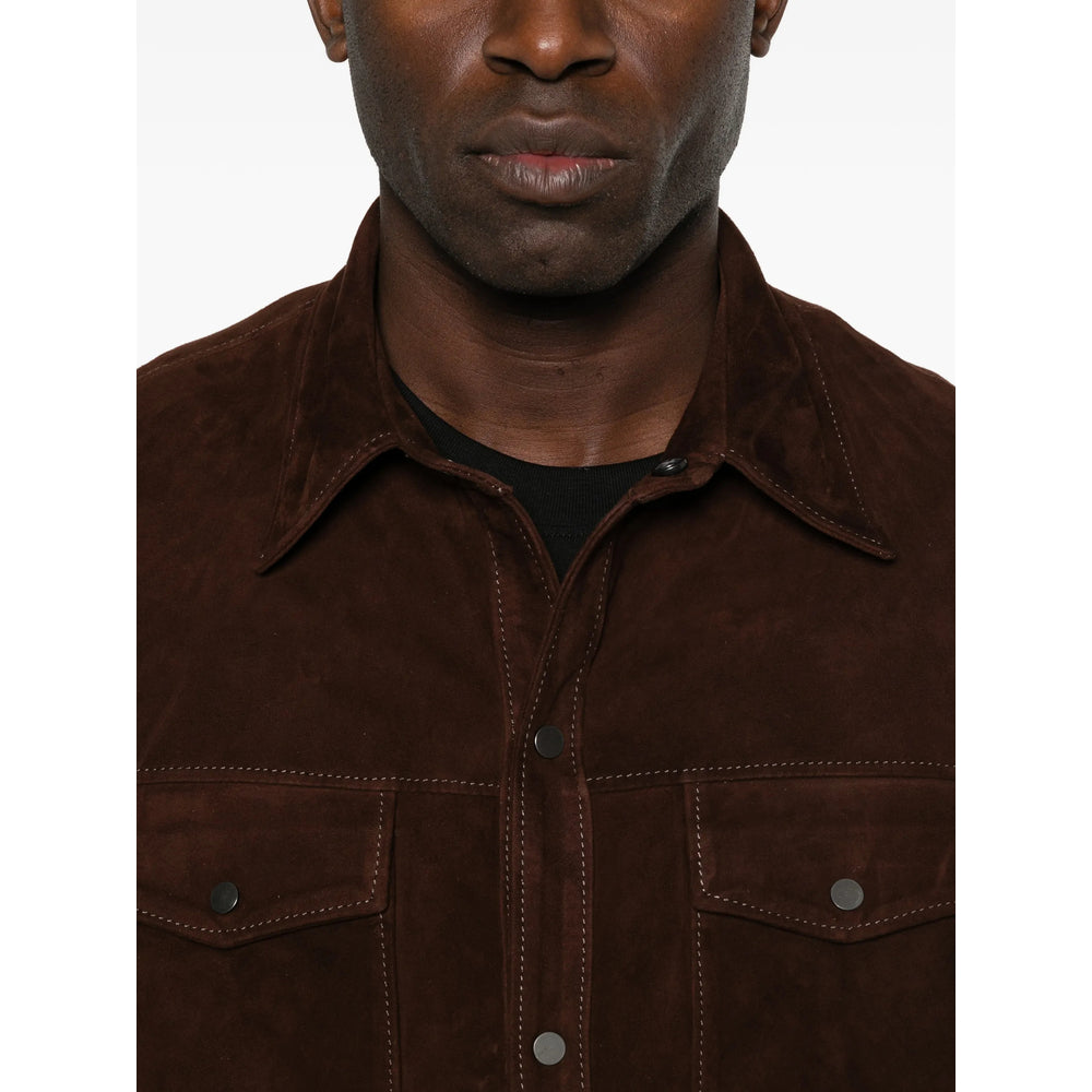Salvatore Santoro Leather Outerwears - Marrone | c4cc4179105b4847fdde165904f2f922c75b7ad9
