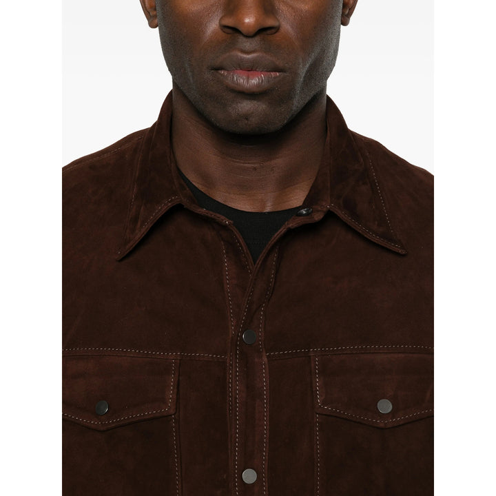 Salvatore Santoro Leather Outerwears - Marrone | c4cc4179105b4847fdde165904f2f922c75b7ad9