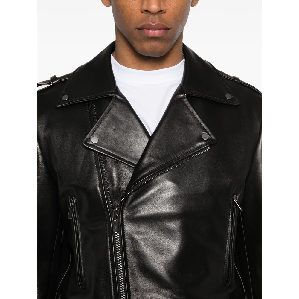 Salvatore Santoro Leather Outerwears - Nero | 39a171977ea8b244c31cd92d67174112e2e3cb7c