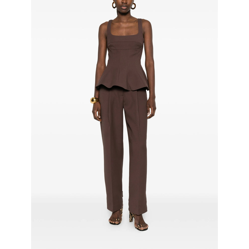 Stine Goya Top - Marrone | d9886a465d7c8346e8875de0eb474d9ab02661d6