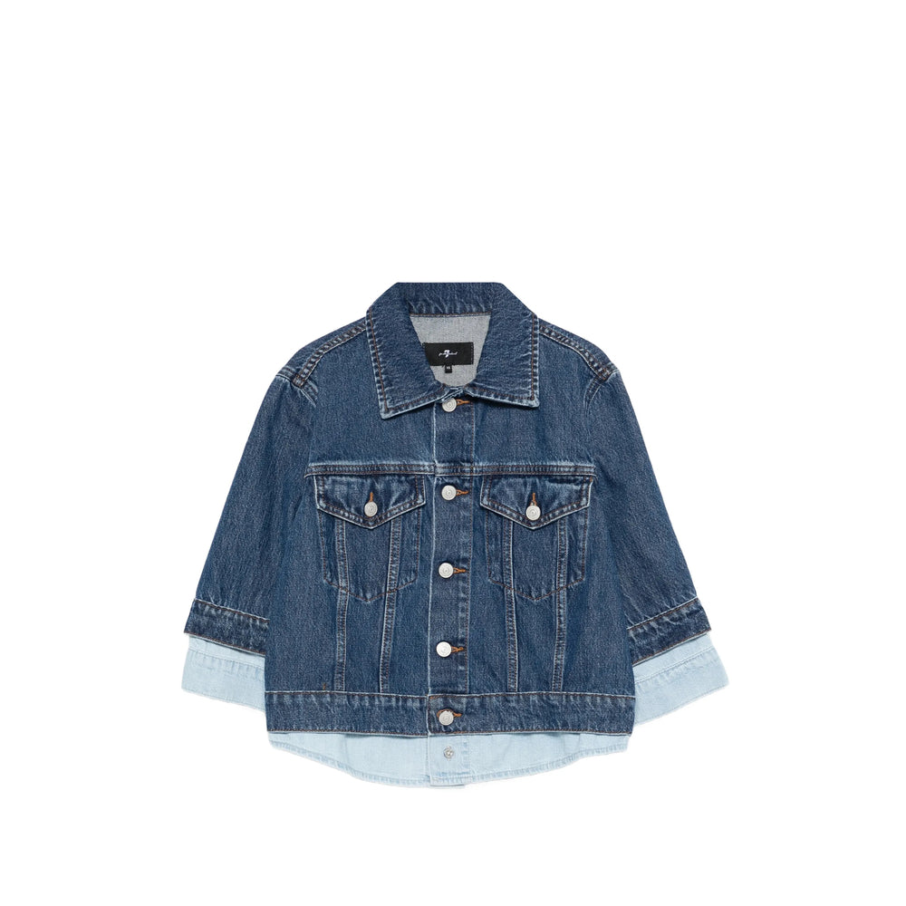 7 For All Mankind Outerwears - Blu | 10b7d2362afbaf63c853fa6467f9e78af18bf96f