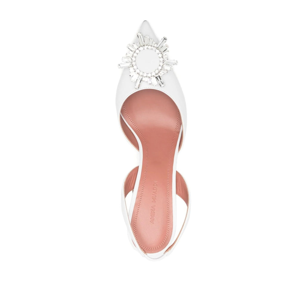 Amina Muaddi Scarpe - Bianco | 1f3b68191b093521b0a7ccfd3505733ed381e7d4