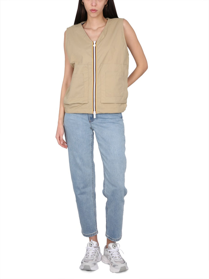 K-Way Gilet - Beige | Wanan Luxury