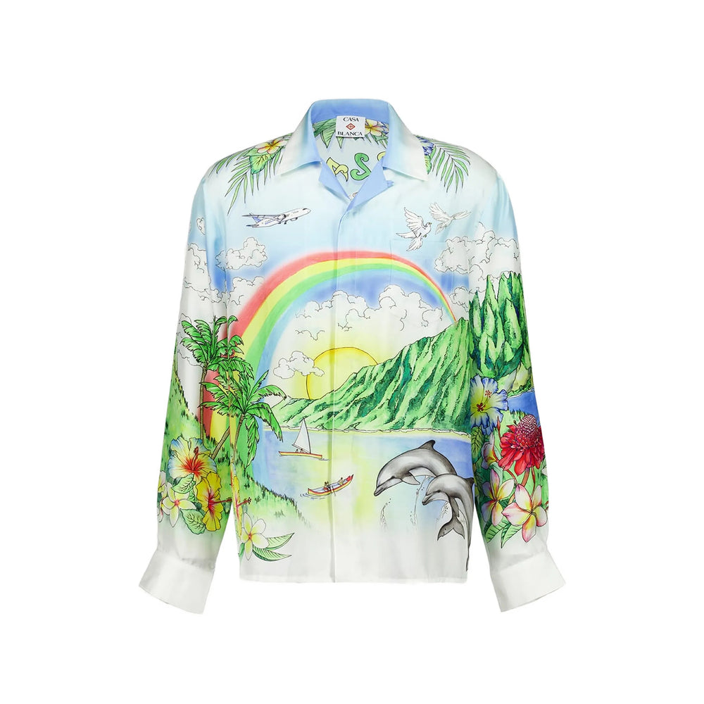 Casablanca Camicie - Bianco, Verde | f18666c6d3850087e48839b60d91bb0cb04d6c8a