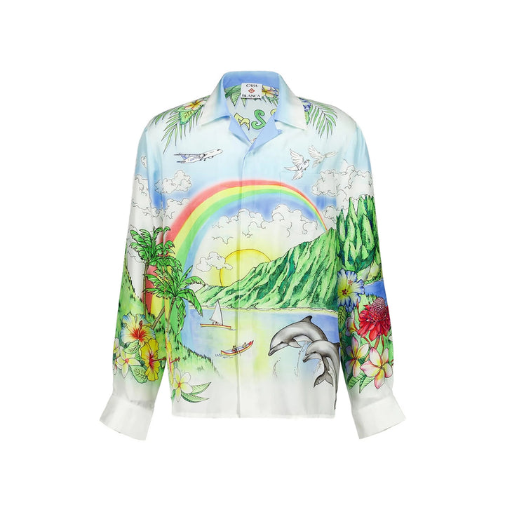 Casablanca Camicie - Bianco, Verde | f18666c6d3850087e48839b60d91bb0cb04d6c8a