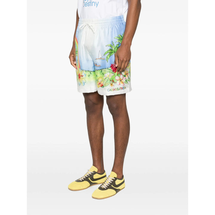 Casablanca Shorts - Blu, Bianco | 0307993a4bd59bbaedf4e97f45349fd6efa627be