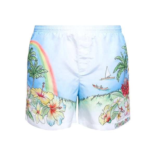 Ropa de playa Azul, Blanco