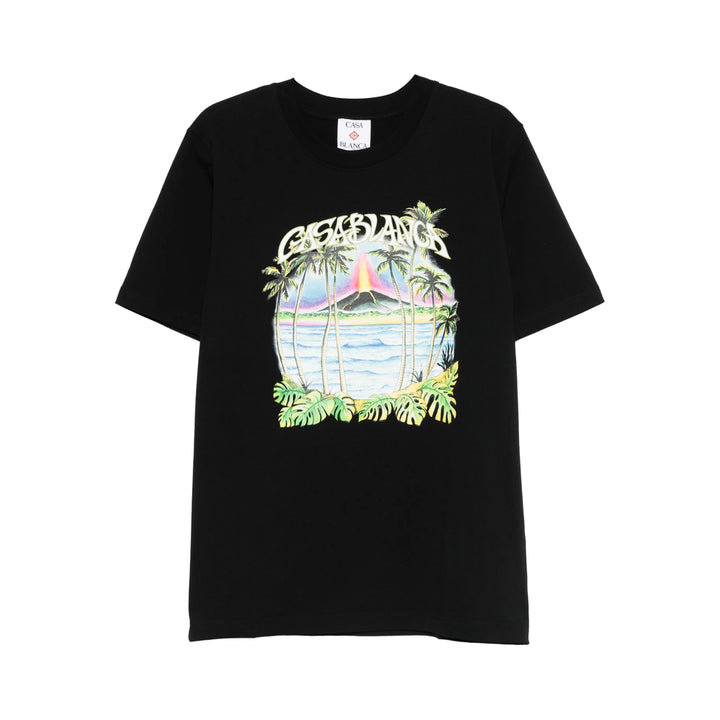 Casablanca T Shirt - Nero | 9e3228f4b0cf779f566507b07161e2894b7cbe41