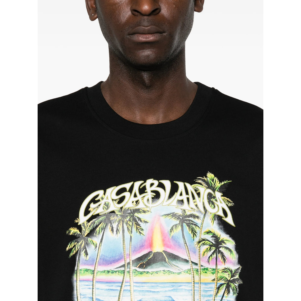 Casablanca T Shirt - Nero | 8468e5feff5b1b9cfce07865fd03de5bb5cb43cb