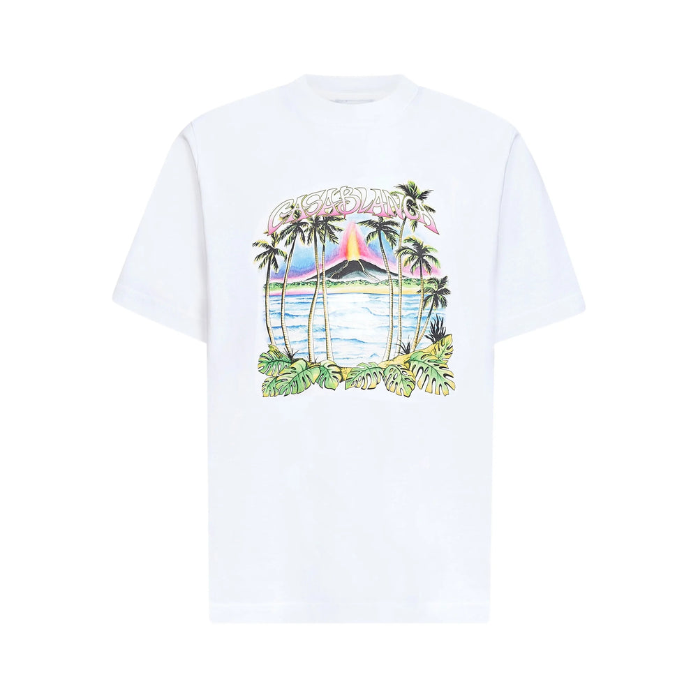 Casablanca T Shirt - Bianco | 9e531bffcddd6585a6df1c13078a6a1733f2ed74