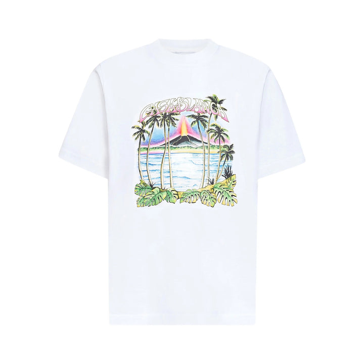 Casablanca T Shirt - Bianco | 9e531bffcddd6585a6df1c13078a6a1733f2ed74