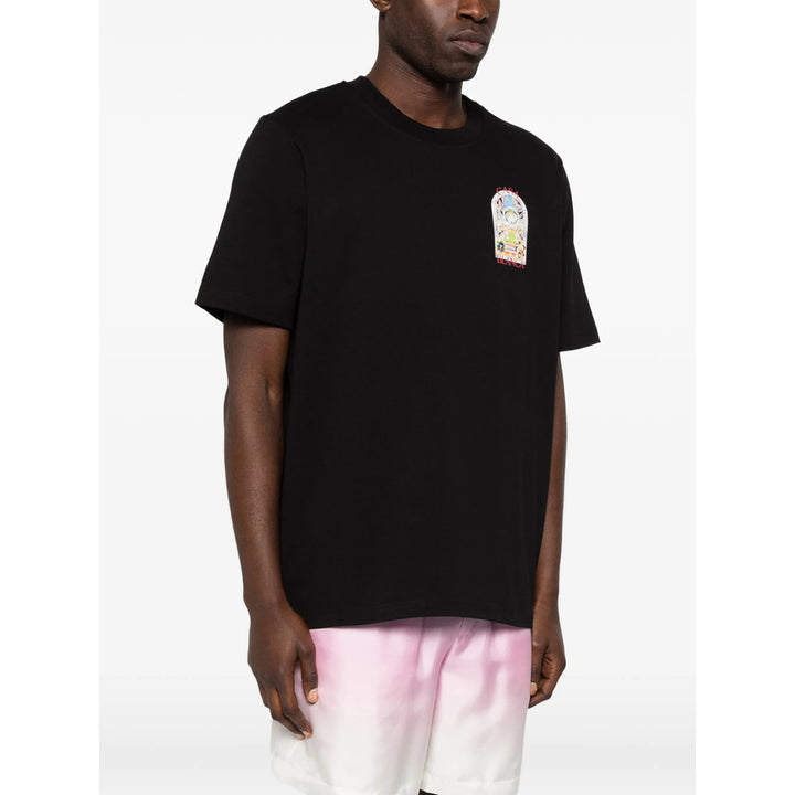 Casablanca T Shirt - Nero | 57ea6e5065cd9a643558794a0f230b641fd999b8
