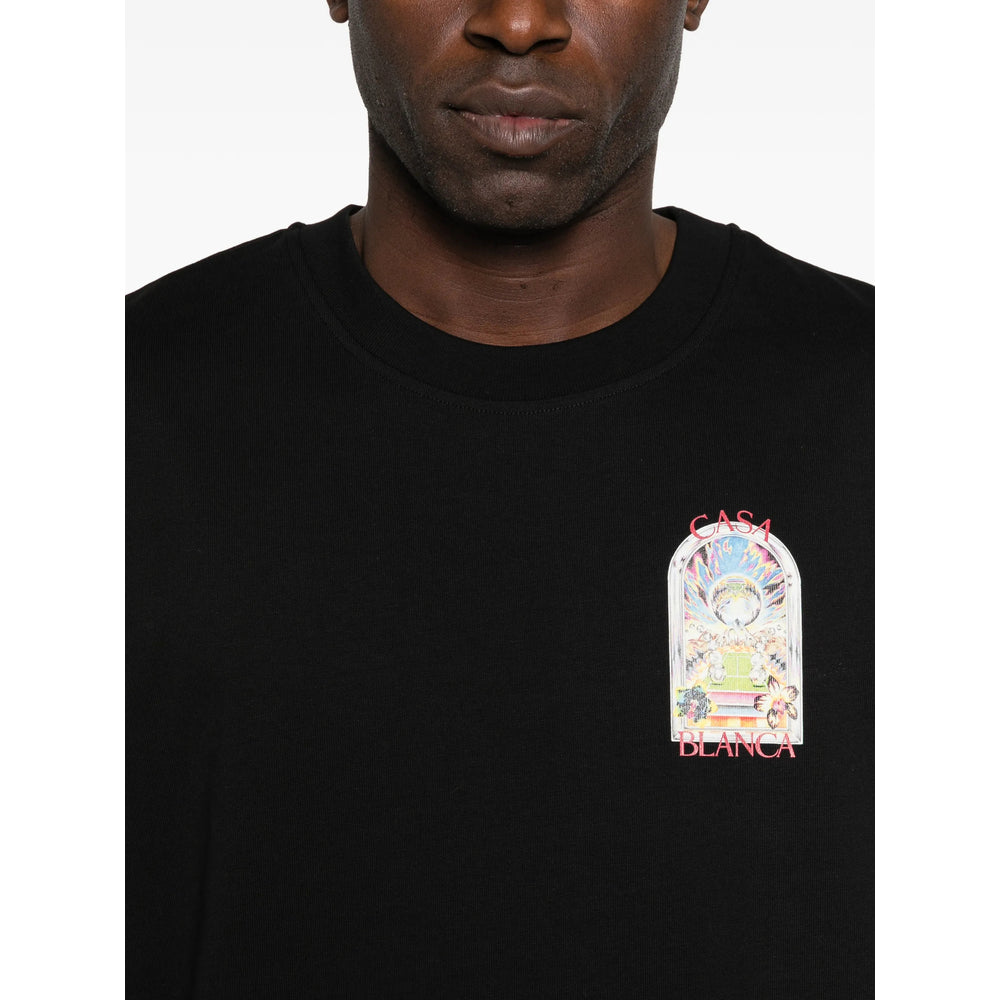 Casablanca T Shirt - Nero | a30e35218b41fb6dc886fe2cab307147d4a43347