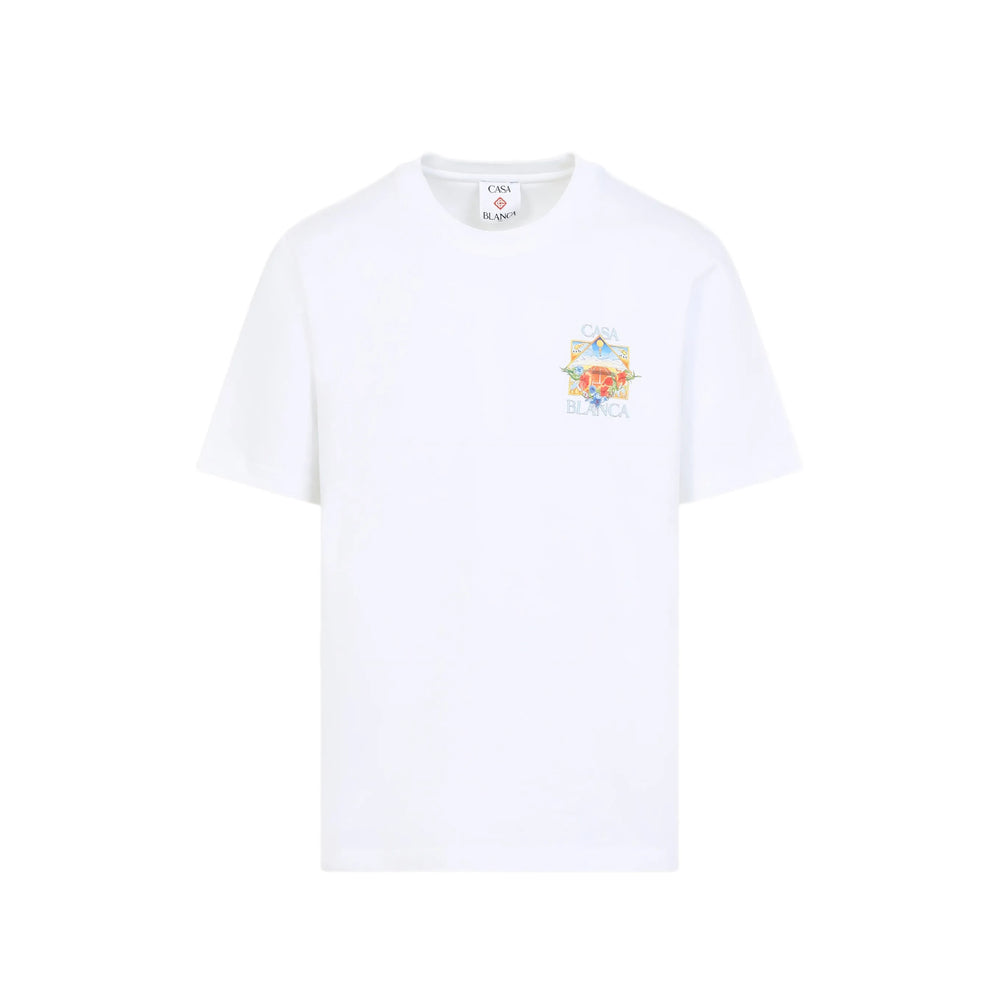 Casablanca T Shirt - Bianco | 7ca0536f75fc78c8e20c33c4b58e6fc402ee6903