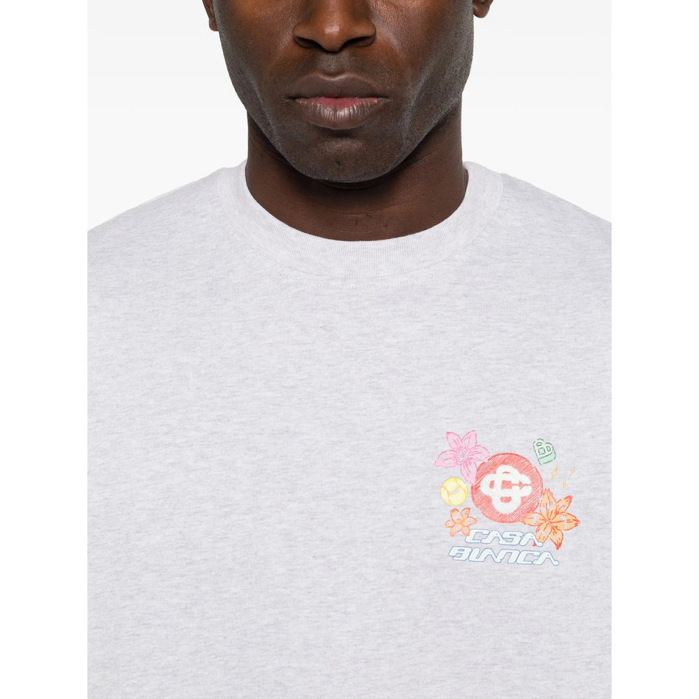 Casablanca T Shirt - Grigio | 23edf55f80f4624170085783df906b5b83ced3aa
