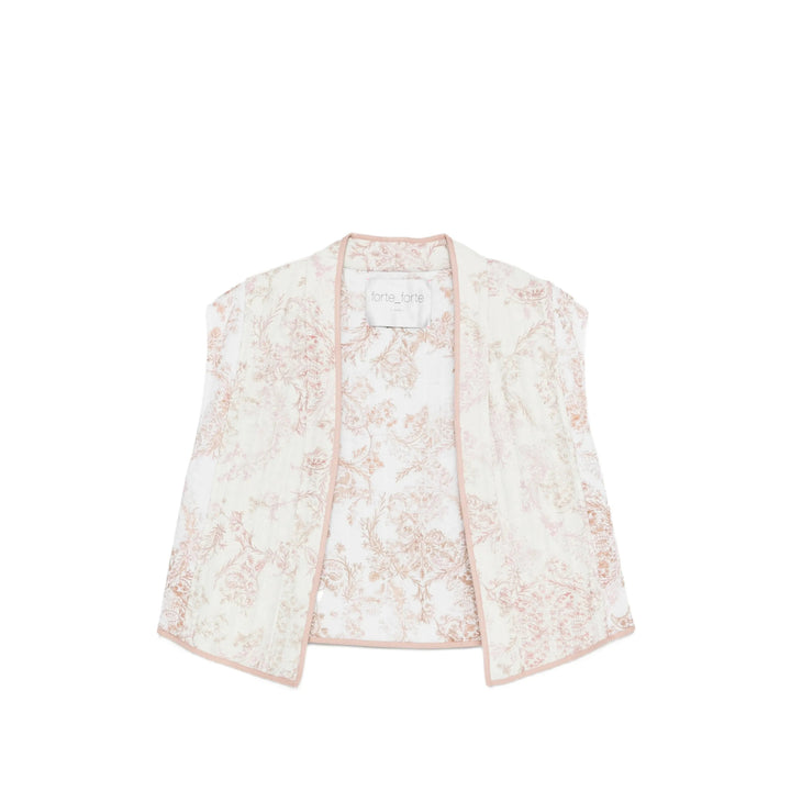 Forte_forte Waistcoats - Bianco, Rosa | 4122ea5c0fc630c2723be3b441a2b5152beaf559