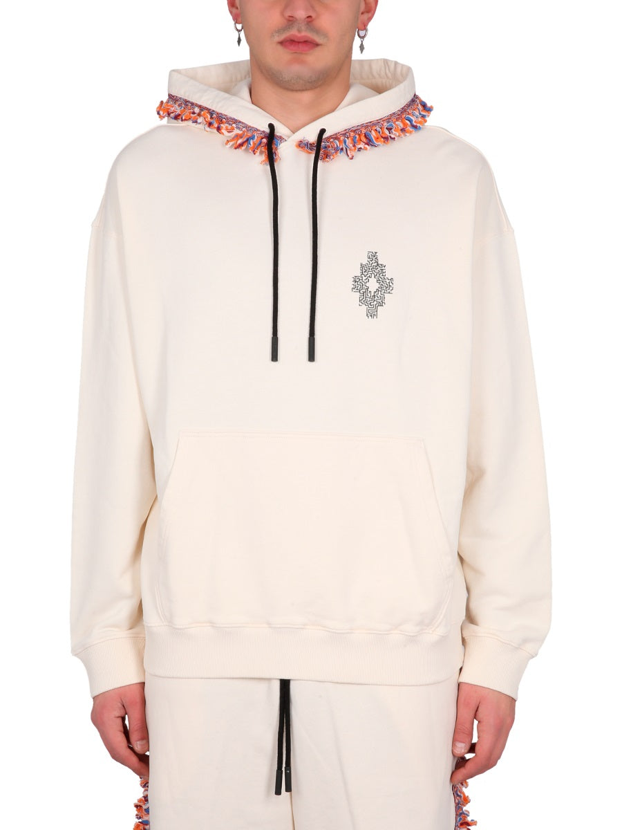 Marcelo Burlon Felpe - Neutro | Wanan Luxury