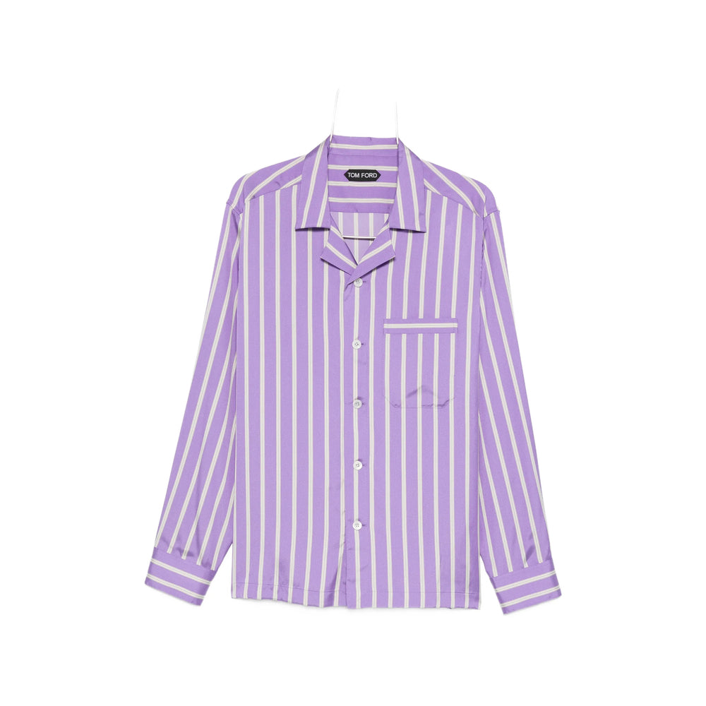 Tom Ford Camicie - Viola, Bianco | f95bf0a2ed3dce8f63fff8ed76a186424e8b3cf7