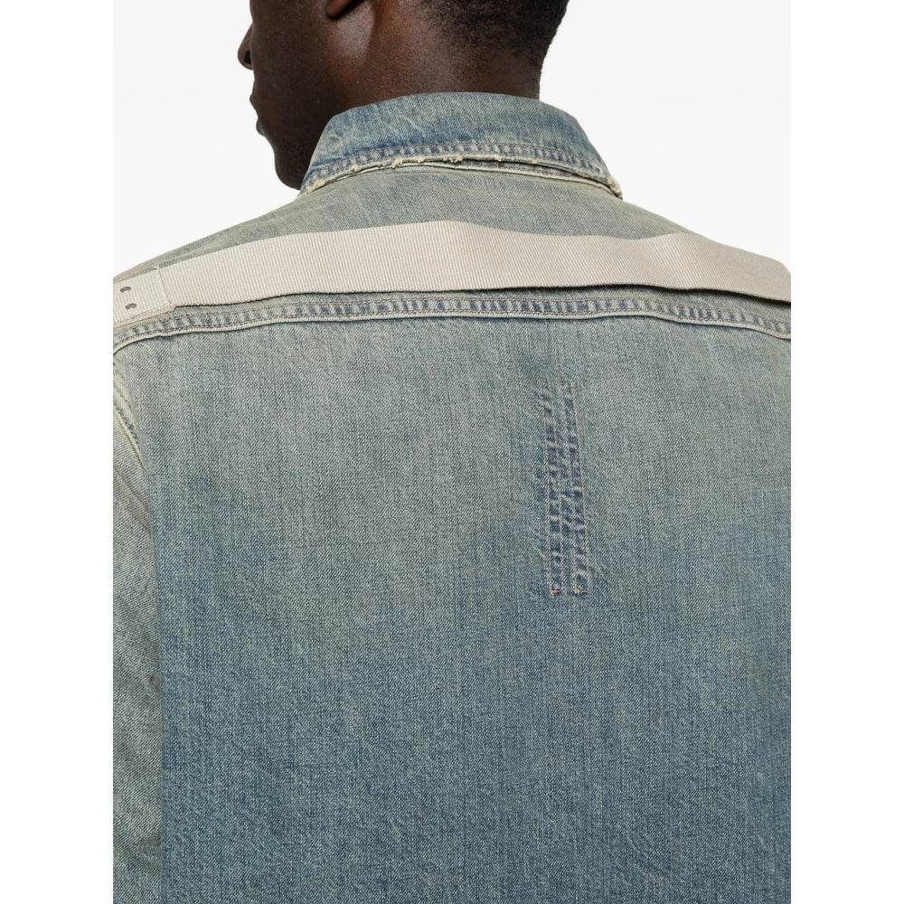 Rick Owens Drkshdw Outerwears - Blu | cedef596bccca9f871e4277d1f0f325e1284e580