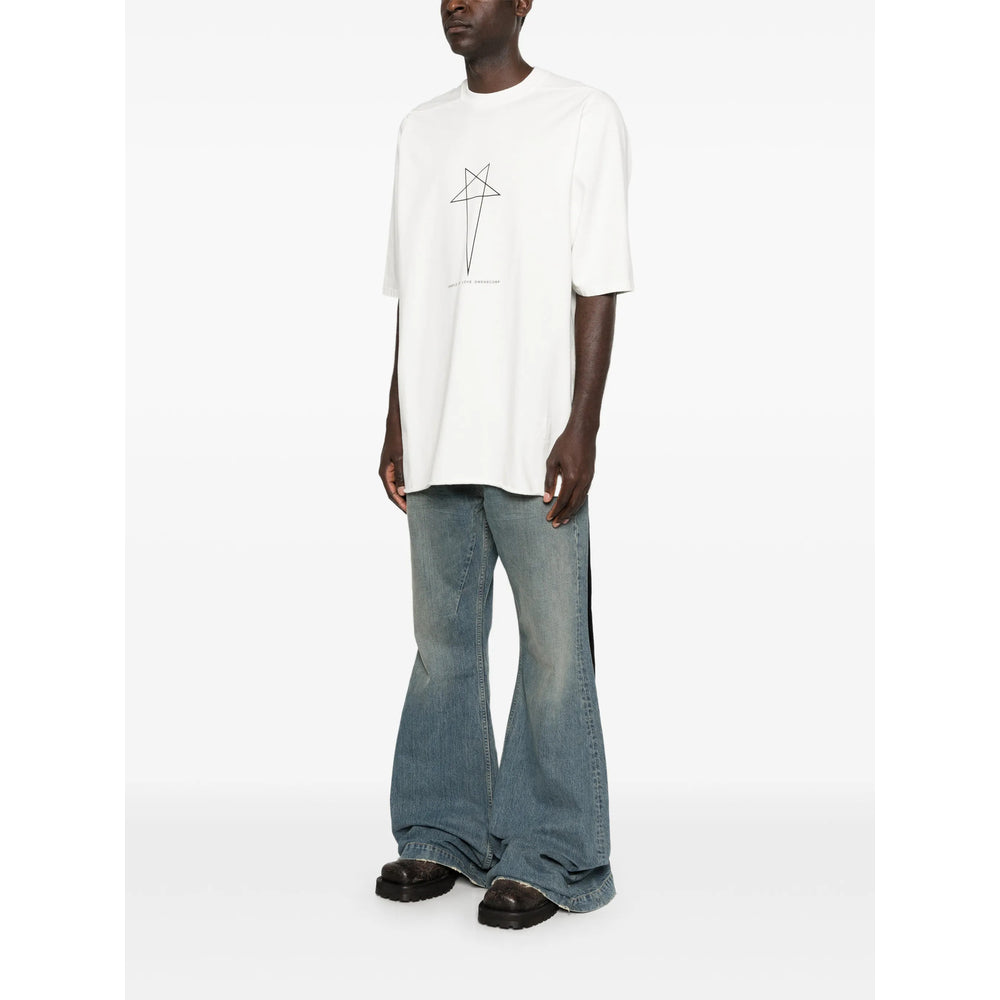 Rick Owens Drkshdw T Shirt - Bianco | e3d0323d9b9dceb7c24c5baf12c5ddadce55a350