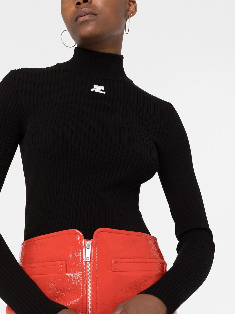 Courreges Turtle neck - Nero | f28b16502a5d97491775c828035080bb5e28ddb0