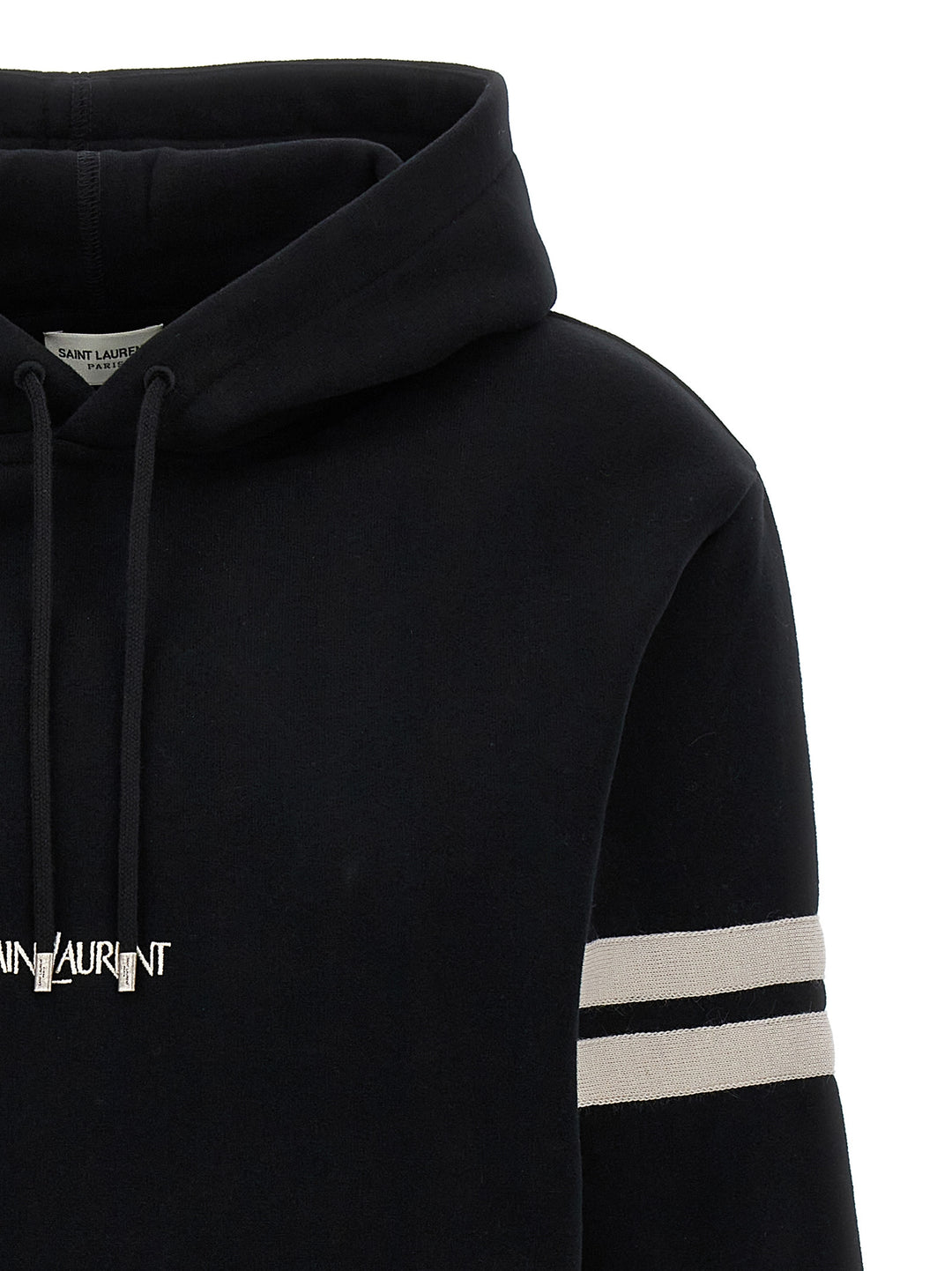 Saint Laurent Saint Laurent Felpe - Bianco/Nero | 9b9756ccabd5de38f6857a709c577da8551fc5a3